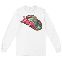 White cowboy hat Long Sleeve Tee - AdoDesignShop