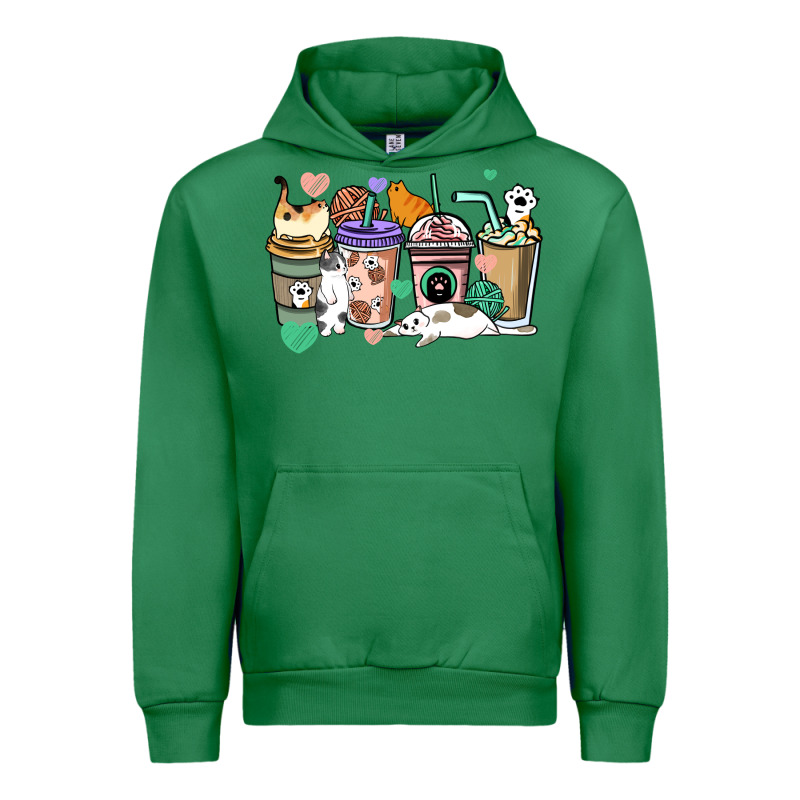 Cat Coffee Cups Urban Hoodie by HowdyJamesFarm | Teevron