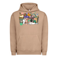 Pigment Burro Cat coffee cups Urban Hoodie - HowdyJamesFarm