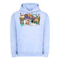 Pigment Grape Ice Cat coffee cups Urban Hoodie - HowdyJamesFarm