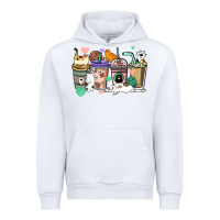 White Cat coffee cups Urban Hoodie - HowdyJamesFarm