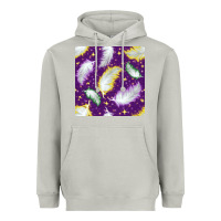 Moon Dust Mardi Gras Feathers seamless pattern Heavyweight Hoodie - BundleAndBundleShop