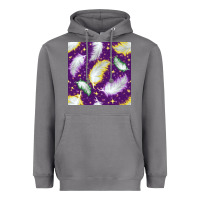 Storm Mardi Gras Feathers seamless pattern Heavyweight Hoodie - BundleAndBundleShop