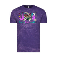 Cloud Purple peace love nail art Vintage Tee - AdoDesignShop