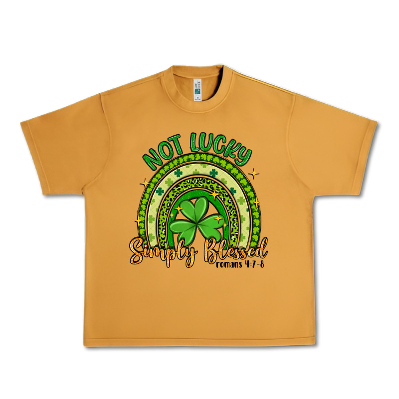 Not Lucky Simply Blessed Rainbow Urban Heavy Tee by Artiststas | Teevron