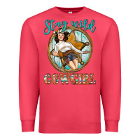 Cardinal Western Stay Wild Cowgirl Premium Sweatshirt - BundleAndBundleShop
