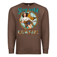 Chestnut Western Stay Wild Cowgirl Premium Sweatshirt - BundleAndBundleShop