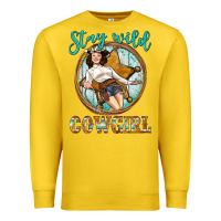 Lemon Western Stay Wild Cowgirl Premium Sweatshirt - BundleAndBundleShop