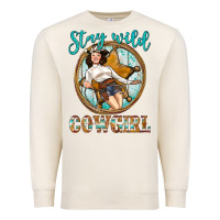 Sandshell Western Stay Wild Cowgirl Premium Sweatshirt - BundleAndBundleShop