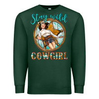 Sports Green Western Stay Wild Cowgirl Premium Sweatshirt - BundleAndBundleShop