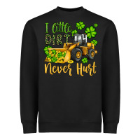 Black a little dirt never hurt st patricks bulldozer Heavyweight Sweatshirt - JahusDesignShop