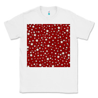 White glitter 4th of july seamless pattern Classic Tee - BundleAndBundleShop