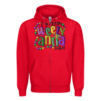 Red i'm from weezy anna baby mardi gras Zipper Hoodie - MaliasSmallBusiness