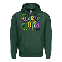 Sports Green i'm from weezy anna baby mardi gras Zipper Hoodie - MaliasSmallBusiness