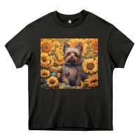 Asphalt yorkshire terrier Heavy Core Tee - Unal Design