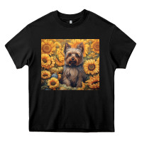 Black yorkshire terrier Heavy Core Tee - Unal Design
