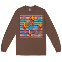 Chestnut cactus gemstone seamless Long Sleeve Tee - AdoDesignShop