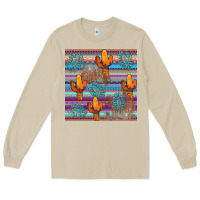 Mushroom cactus gemstone seamless Long Sleeve Tee - AdoDesignShop