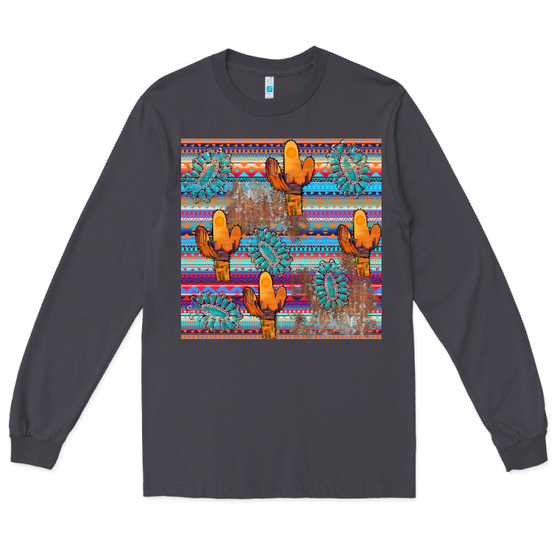 Cactus Gemstone Seamless Long Sleeve Tee by AdoDesignShop | Teevron