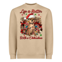 Mushroom christmas life is better with a chihuahua Heavyweight Sweatshirt - JahusDesignShop