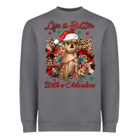 Storm christmas life is better with a chihuahua Heavyweight Sweatshirt - JahusDesignShop