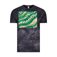 Cloud Black green glitter Vintage Tee - JahusDesignShop