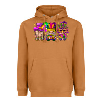 Meerkat Mardi Gras Gnomies Cakes Flowers And Balloon Heavyweight Hoodie - BundleAndBundleShop