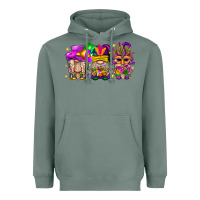 Sage Mardi Gras Gnomies Cakes Flowers And Balloon Heavyweight Hoodie - BundleAndBundleShop