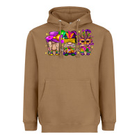 Toasted Coconut Mardi Gras Gnomies Cakes Flowers And Balloon Heavyweight Hoodie - BundleAndBundleShop