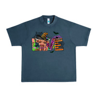Midnight Navy love halloween heifer Urban Heavy Tee - AdoDesignShop