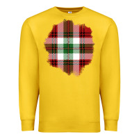 Lemon Christmas Tartan Patch Premium Sweatshirt - BundleAndBundleShop