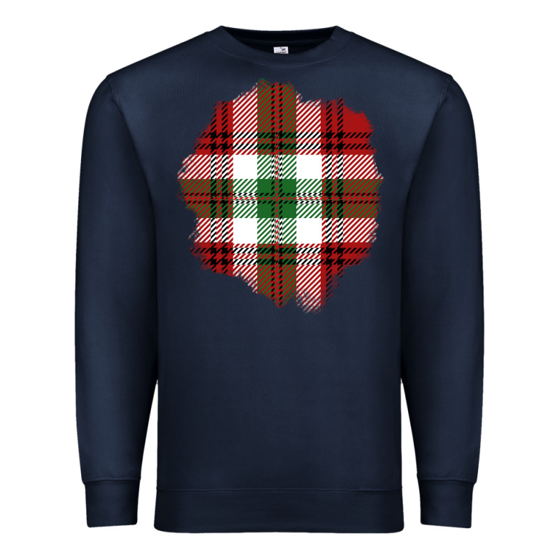 Christmas Tartan Patch Premium Sweatshirt by BundleAndBundleShop | Teevron