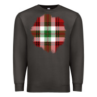 Smoke Christmas Tartan Patch Premium Sweatshirt - BundleAndBundleShop