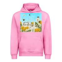 Fuchsia Pink spread kindness with dandelions Urban Hoodie - TumblerDesignByShophia