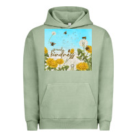 Pigment Oil Green spread kindness with dandelions Urban Hoodie - TumblerDesignByShophia