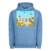 Pigment Pebble Blue spread kindness with dandelions Urban Hoodie - TumblerDesignByShophia