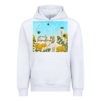White spread kindness with dandelions Urban Hoodie - TumblerDesignByShophia