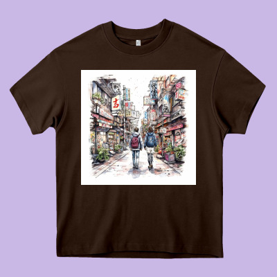 Japan Street Heavy Core Tee Designed By Unal Design