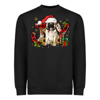 Black christmas joy pug Heavyweight Sweatshirt - JahusDesignShop
