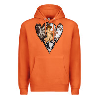 Carrot Country Cupid Valentine Cowhide Heart Premium Hoodie - Bettercallsaul