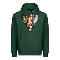 Sports Green Country Cupid Valentine Cowhide Heart Premium Hoodie - Bettercallsaul