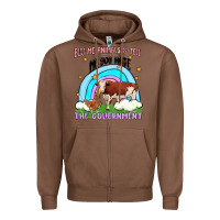 Chestnut buy me animals Zipper Hoodie - MaliasSmallBusiness