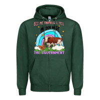 Sports Green buy me animals Zipper Hoodie - MaliasSmallBusiness