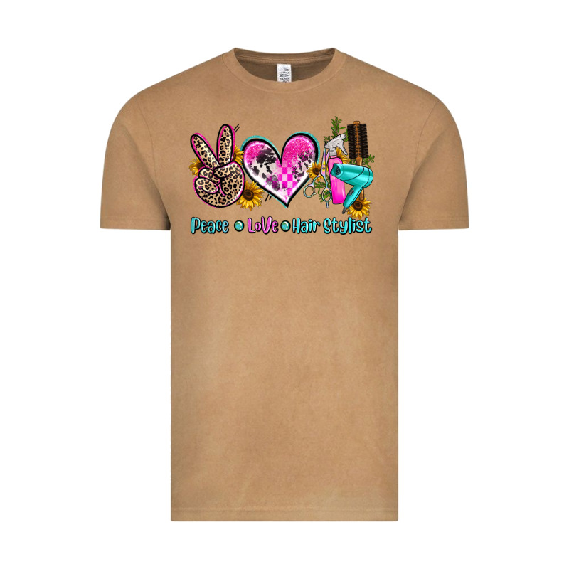 Peace Love Hair Stylist Vintage Tee by AdoDesignShop | Teevron