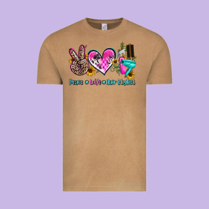 Peace Love Hair Stylist Vintage Tee Designed By Adodesignshop