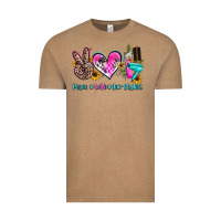 Vintage Coffee peace love hair stylist Vintage Tee - AdoDesignShop