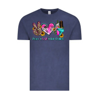 Vintage Denim peace love hair stylist Vintage Tee - AdoDesignShop