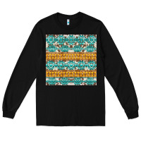 Black aztec cowhide seamless Long Sleeve Tee - AdoDesignShop