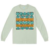 Matcha aztec cowhide seamless Long Sleeve Tee - AdoDesignShop