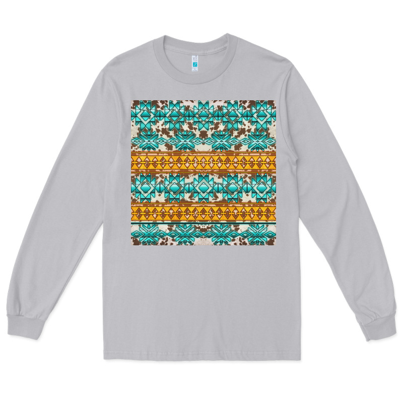 Aztec Cowhide Seamless Long Sleeve Tee by AdoDesignShop | Teevron